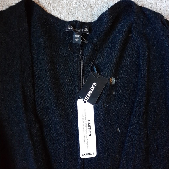 Express distressed cardigan, NWT - Picture 2 of 4